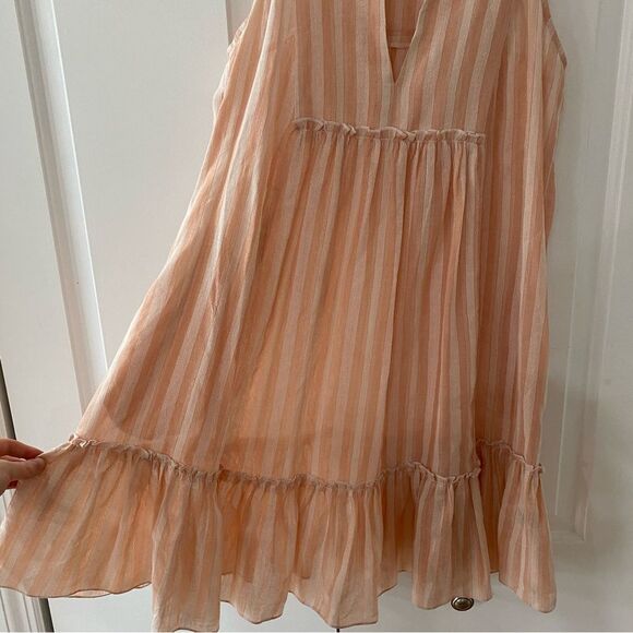 Lemlem Taytu Bib Peach Dress - Picture 7 of 9